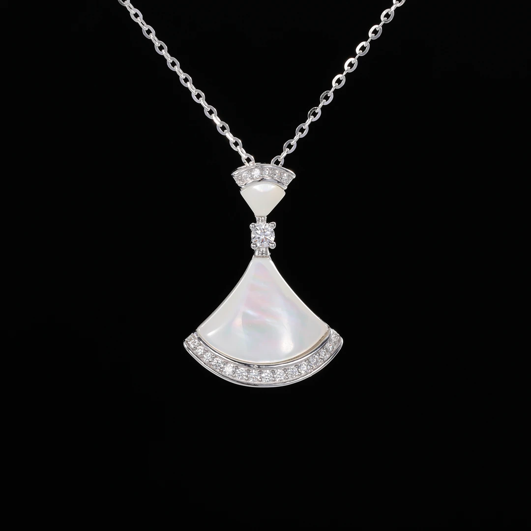 坠链均925银 ——木木（SY5256）纯银微镶小裙子项链45厘米