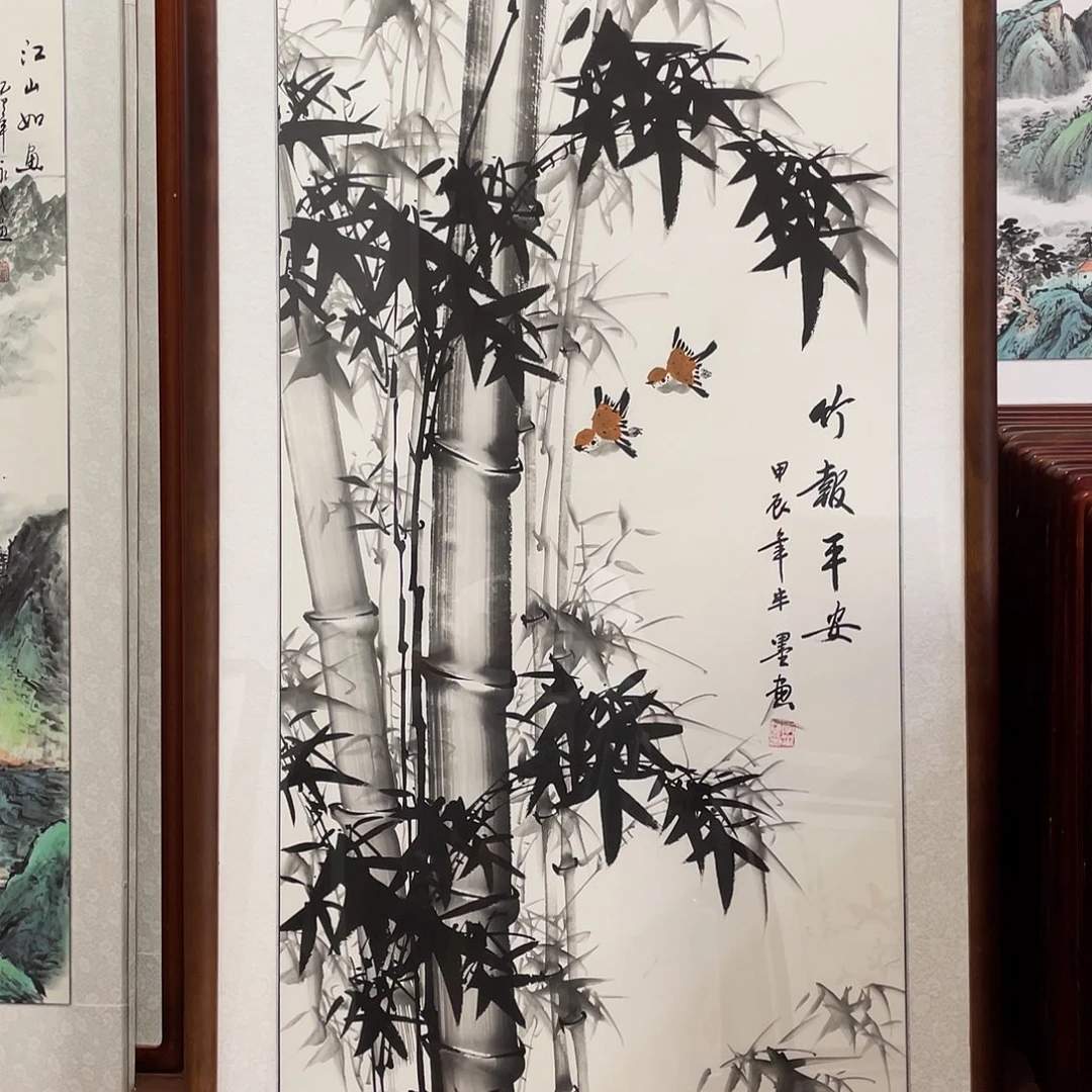 国画带框尺寸63*123厘米