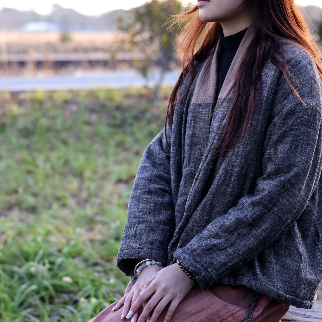 桑在云间 色织棉麻禅意棉服