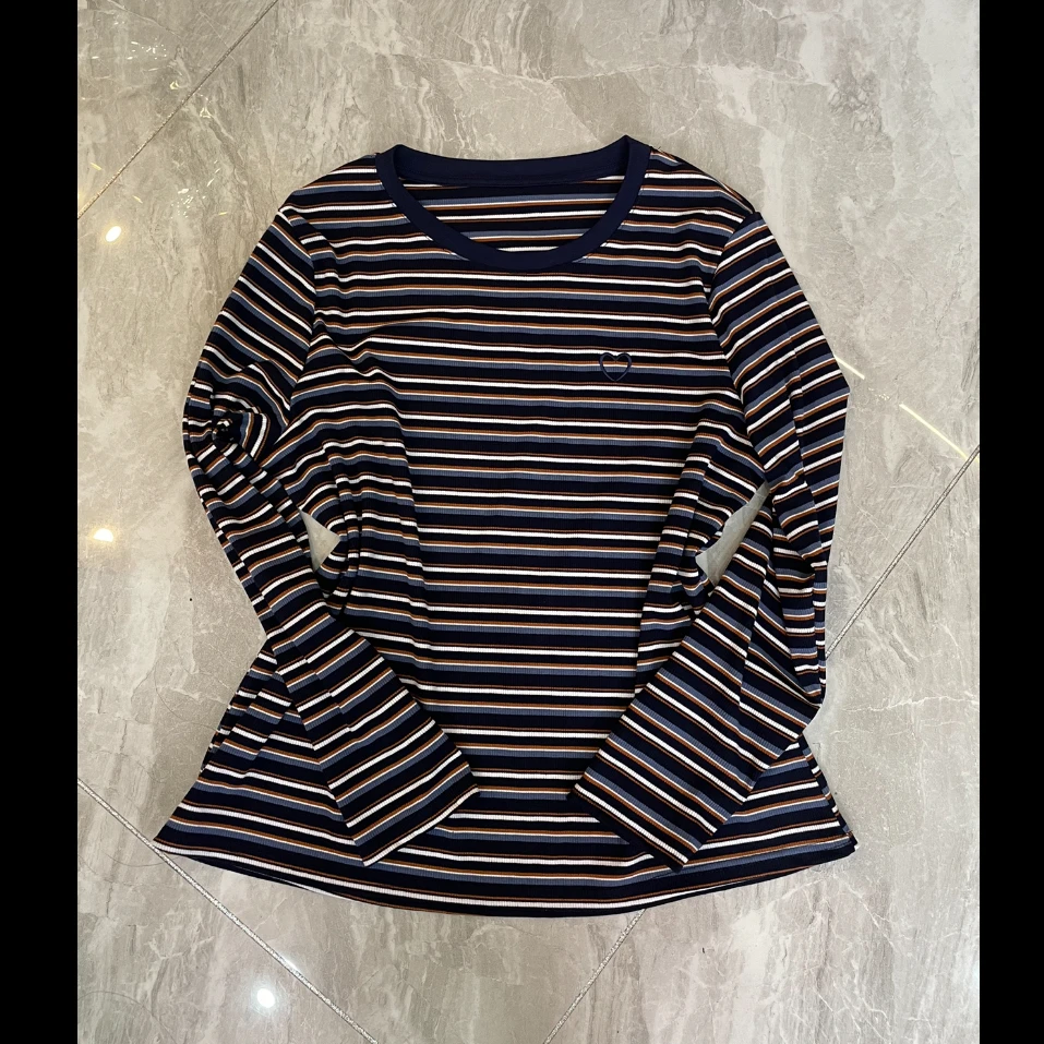 12.长袖条条T恤衫6195款