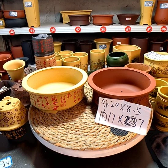 宜兴紫砂花盆13465