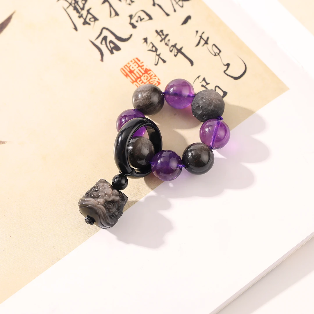 一了个卜【浪漫星河】紫水晶手捻