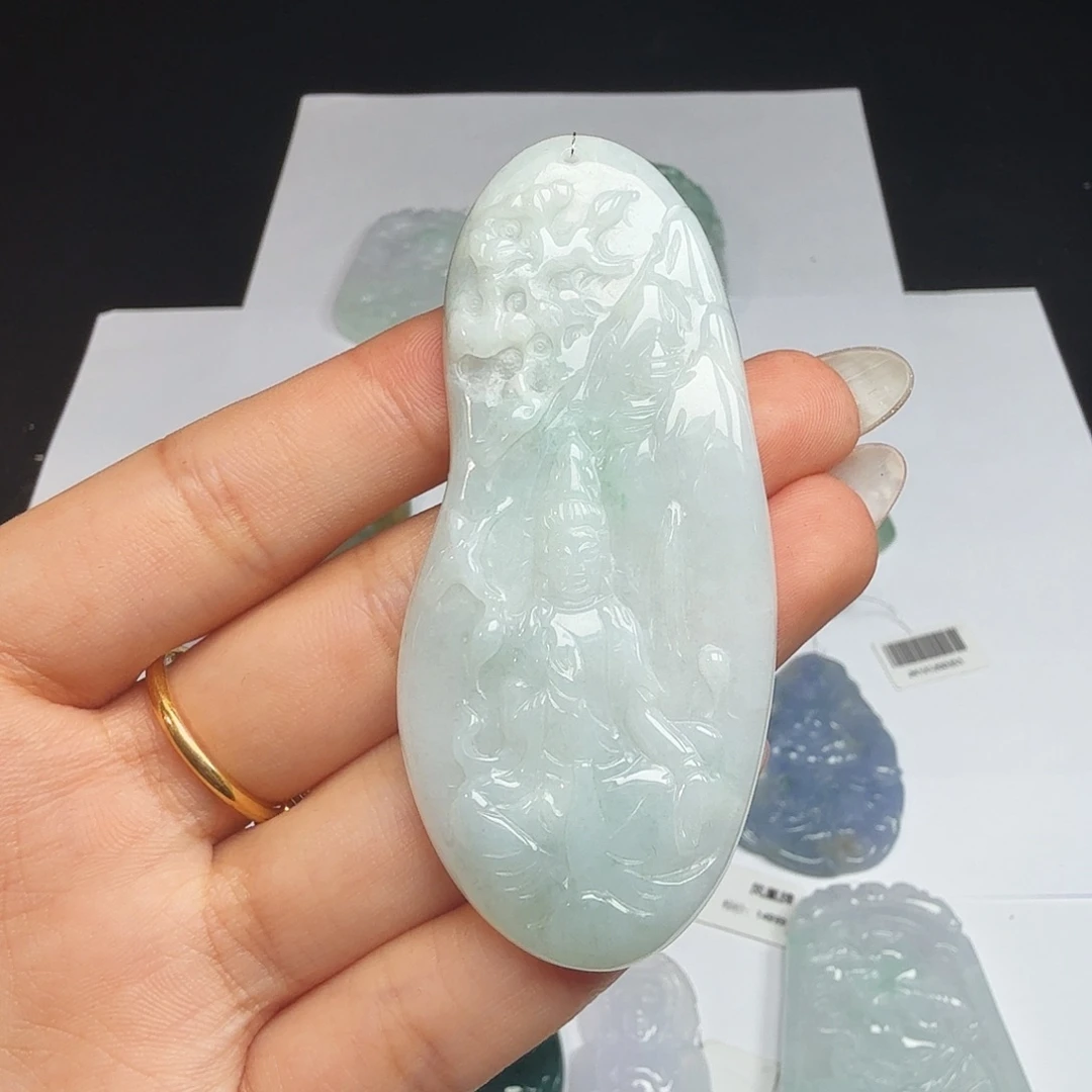 散珠翡翠天然翡翠观音