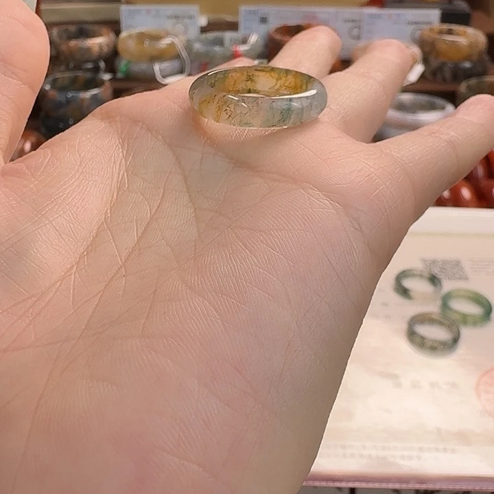 玛瑙/玉髓未镶嵌戒指特价不退不换