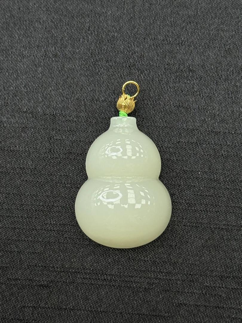 【鹏嘟嘟】S925银镶和田玉葫芦JY-JY01-多样式发货