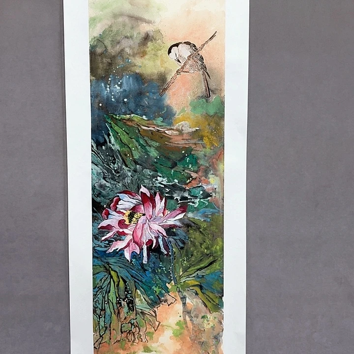 国画亲笔手绘放心去藏