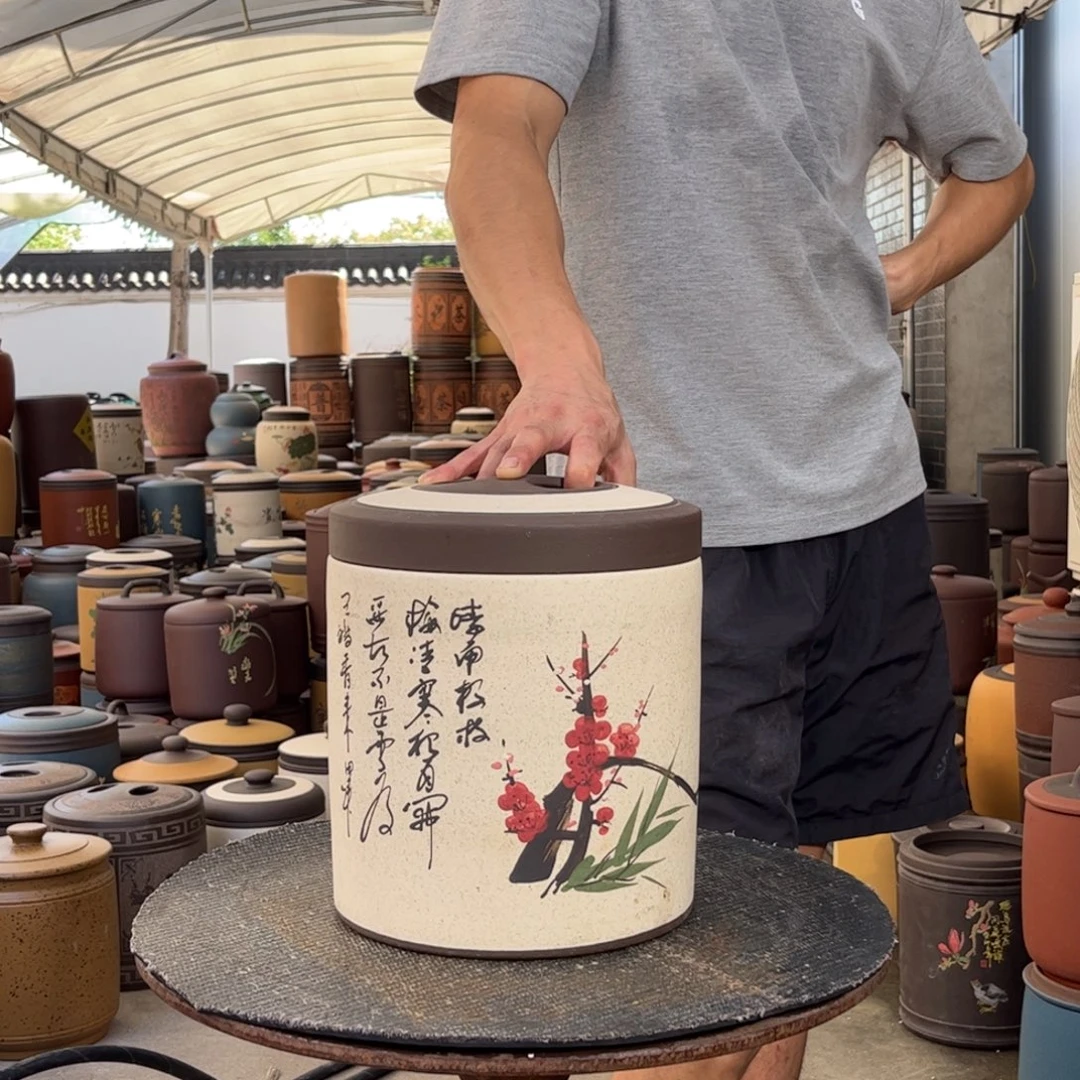 紫砂茶叶罐8 饼茶叶罐