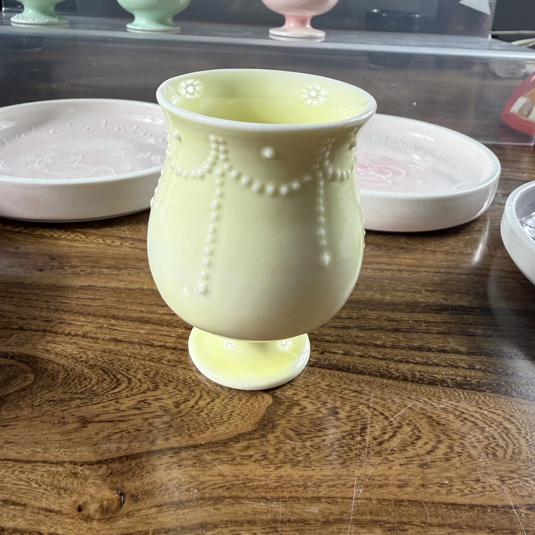 手工手作立体釉高脚杯217