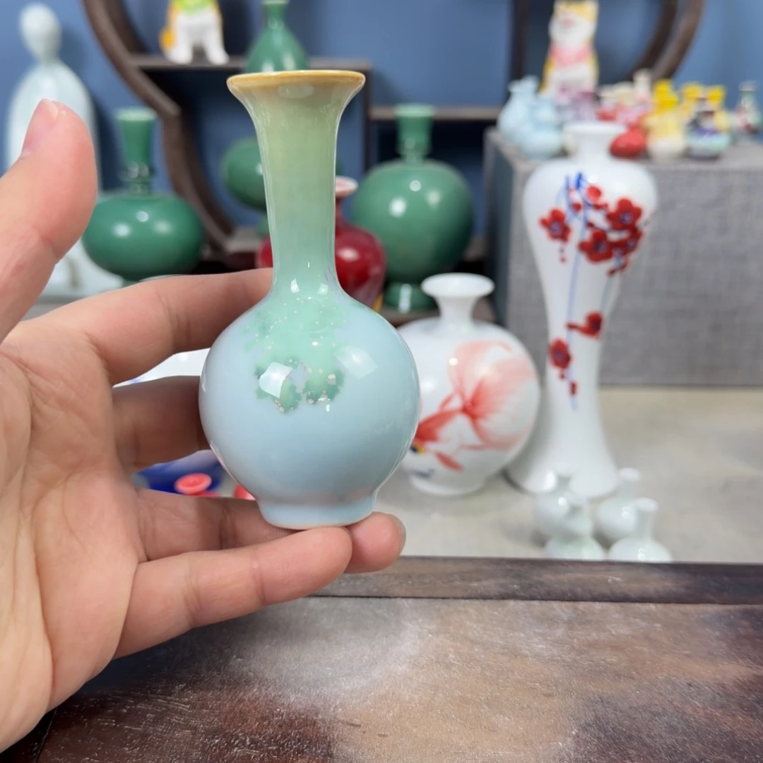 陶瓷手工小花器摆件