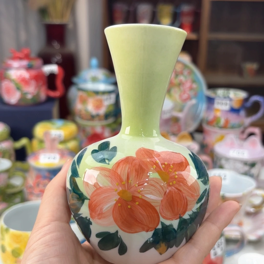 景德镇手绘高温釉下彩陶瓷茶具