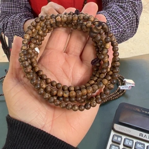 沉香手串白棋8克卡0.5多样性发1条