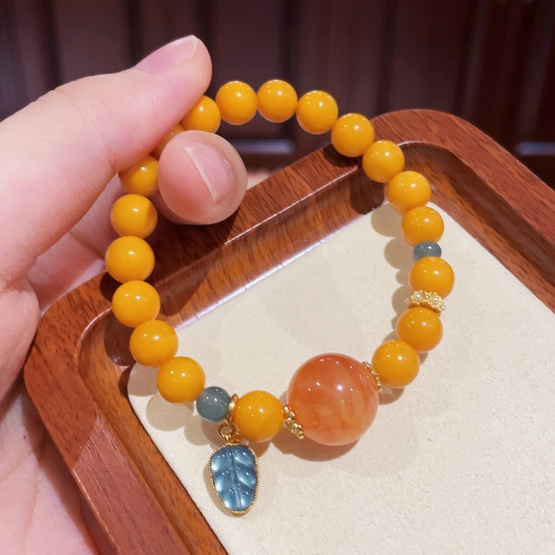 蜜蜡手链未镶嵌手串
