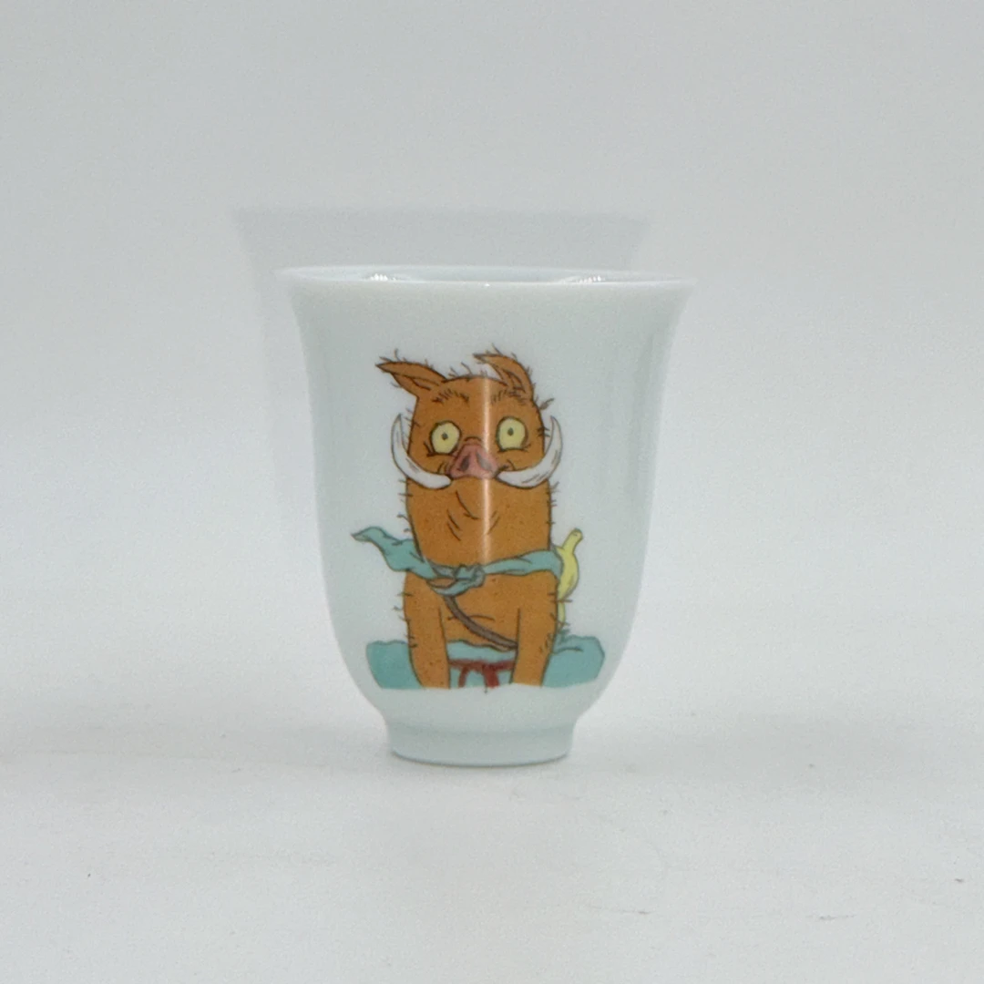 景德镇陶瓷手绘浪浪山小猪妖主人杯系列