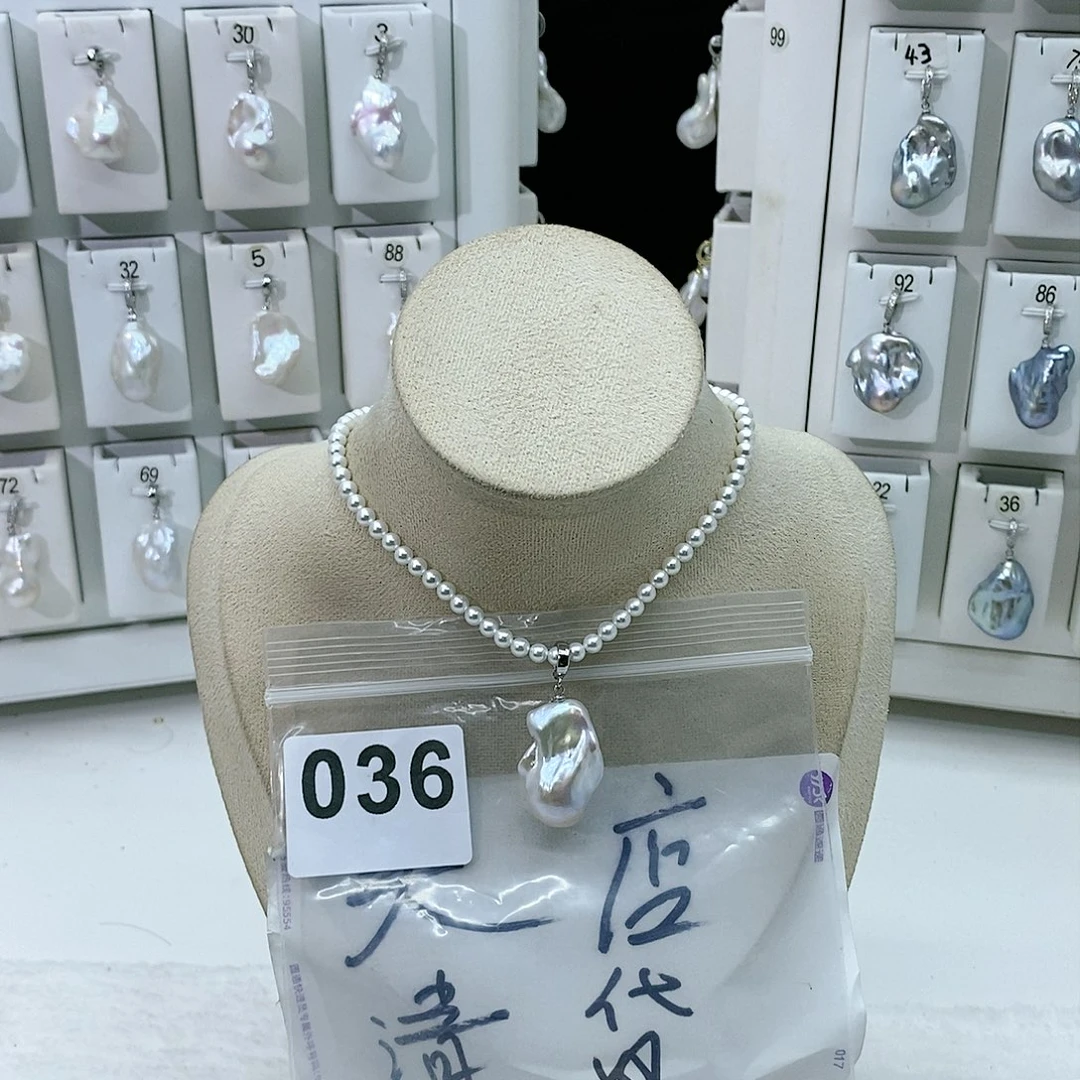 淡水珍珠颈饰合金