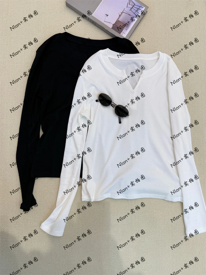【NN+】【6367】葫芦领字母T恤百搭休闲印花圆领