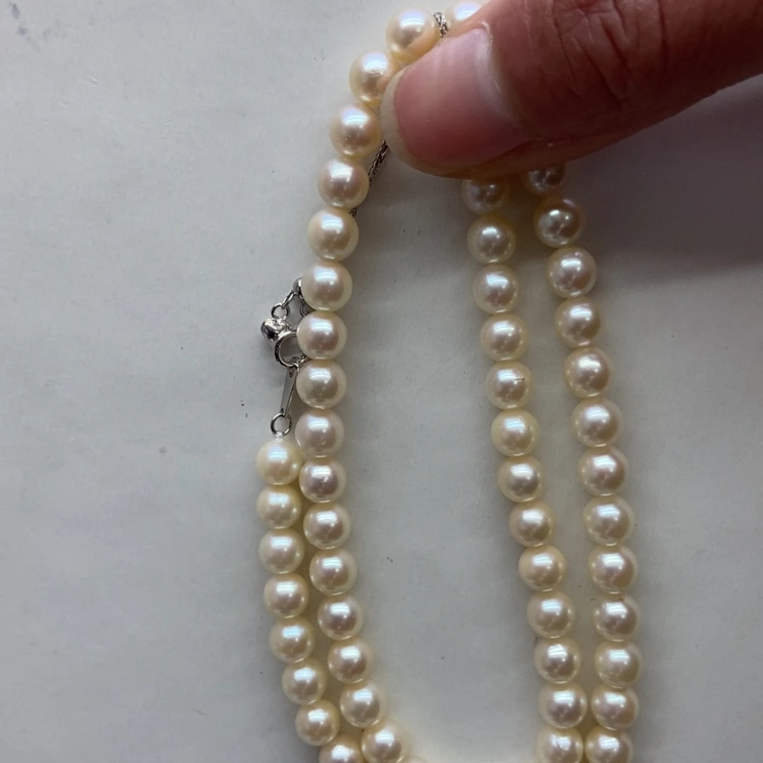 海水珍珠项链银S925镶嵌