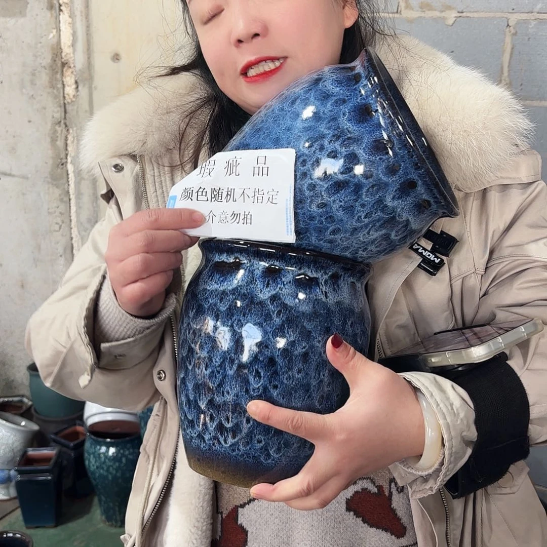 瑕疵两个高23/17红陶