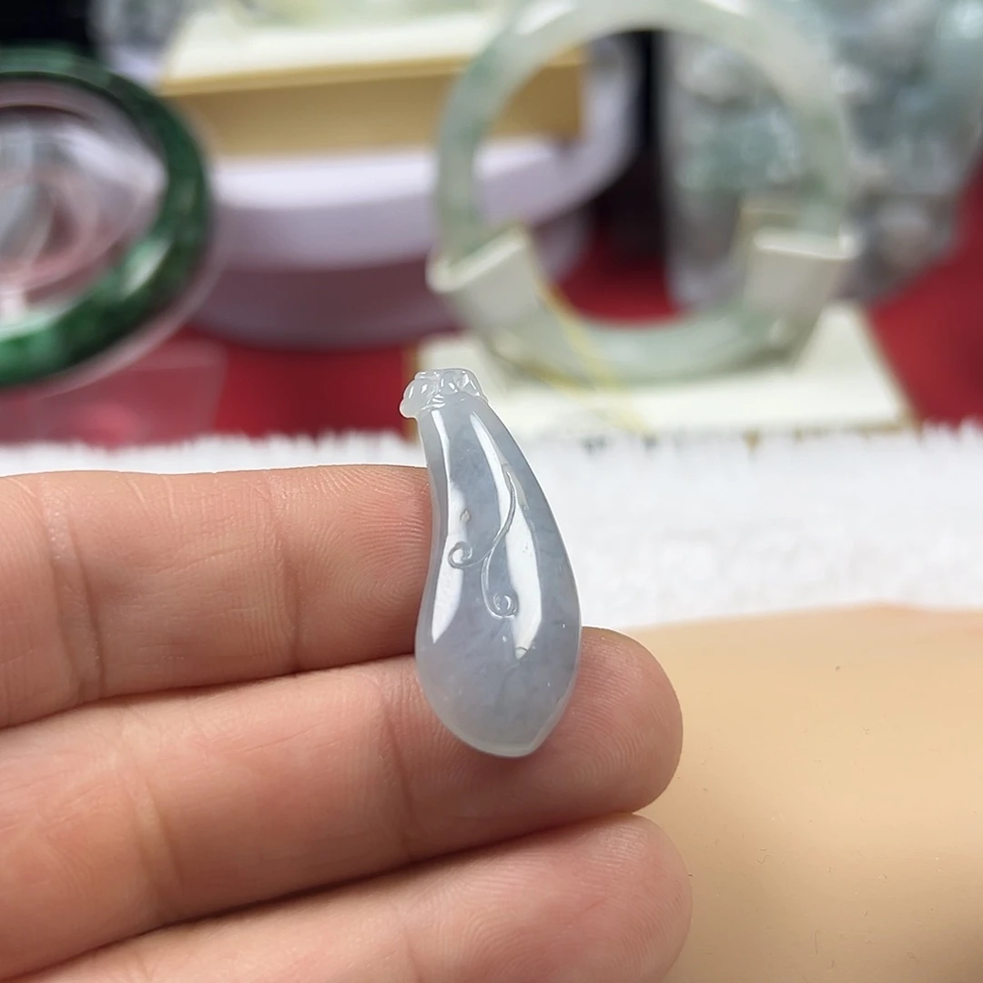 颈饰未镶嵌翡翠缅甸天然翡翠福瓜吊坠