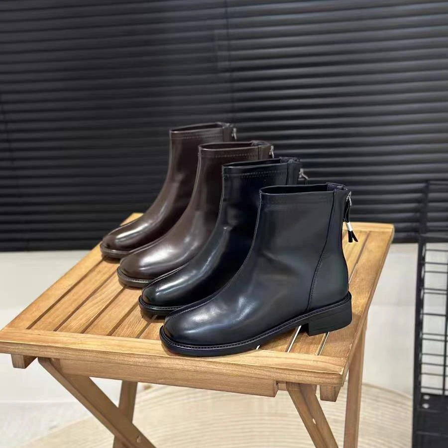 9970C   新款时尚百搭气质时装短靴加绒