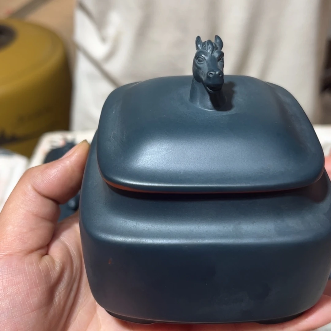 紫砂茶叶罐生肖马