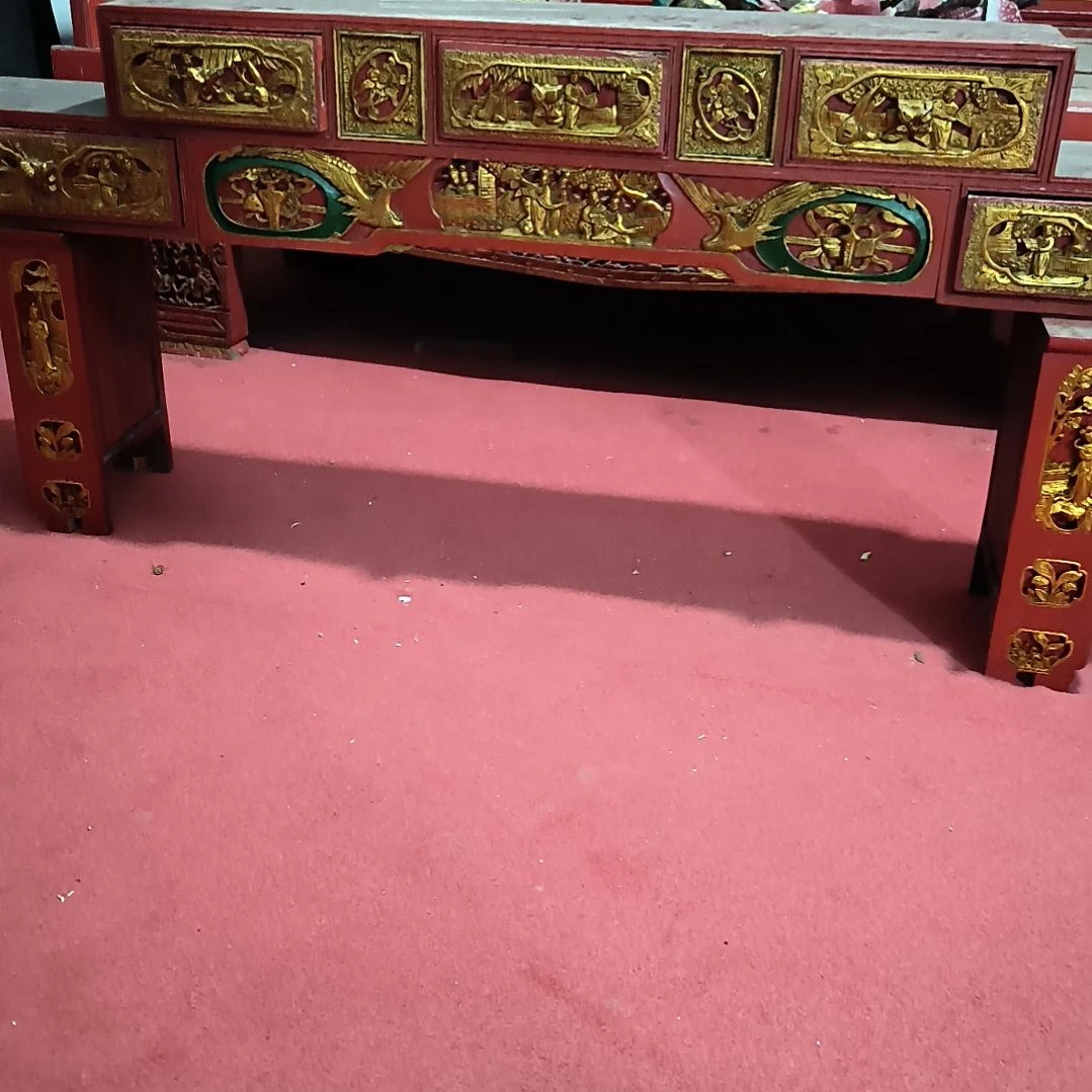 红***爷香榧木花板木雕，一物一拍