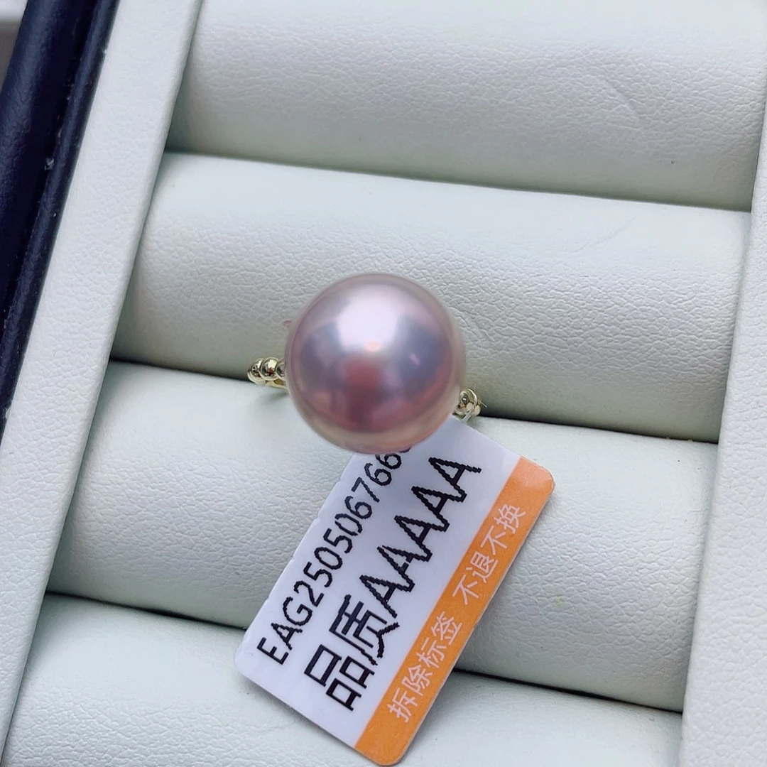 淡水珍珠戒指银S925镶嵌w16