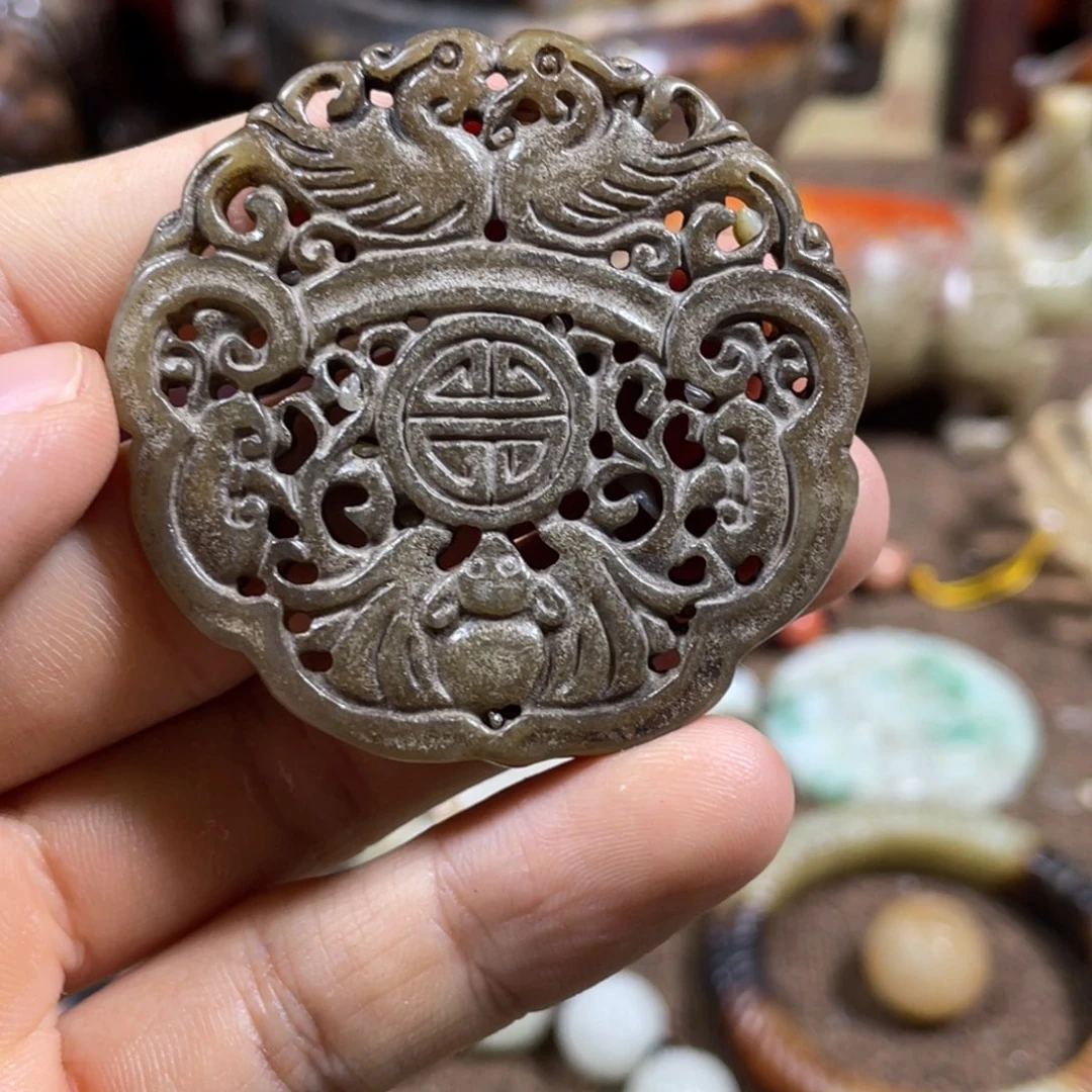 和田玉未镶嵌吊坠(不含链)