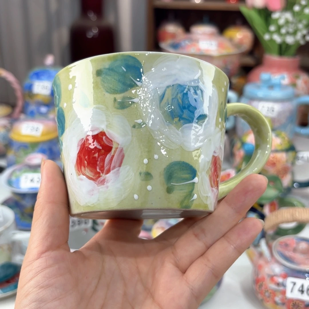 景德镇手绘高温釉下彩陶瓷茶具