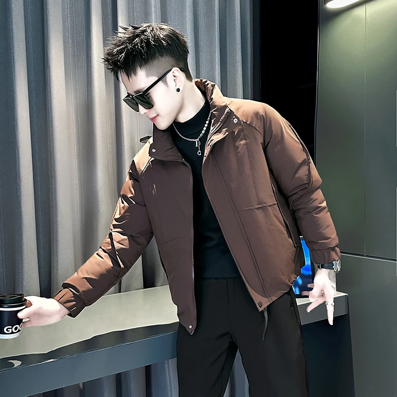 解构设计感棉服男款冬季新款外套潮流个性立领棉衣保暖百搭小棉袄