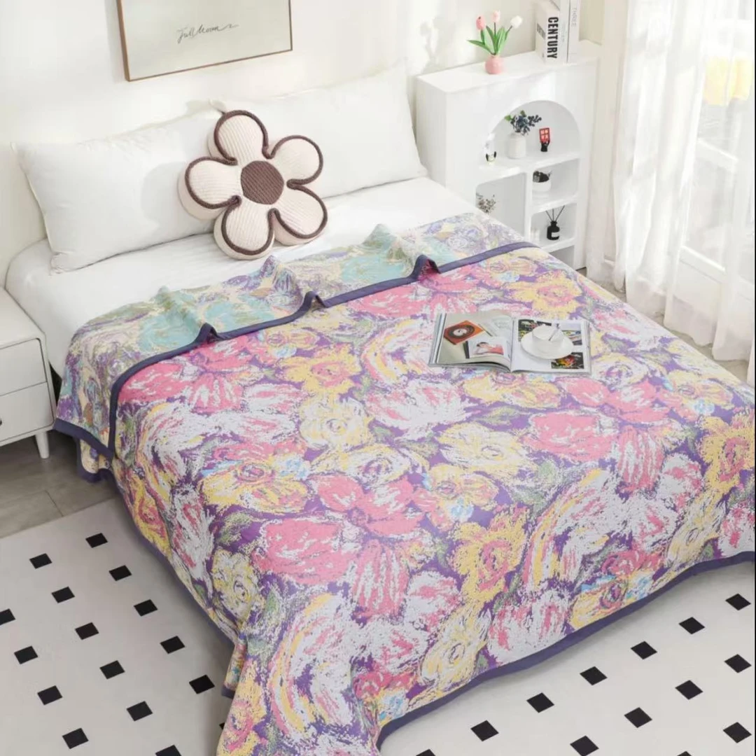 【花野】230*250高端多层加厚多功能床盖