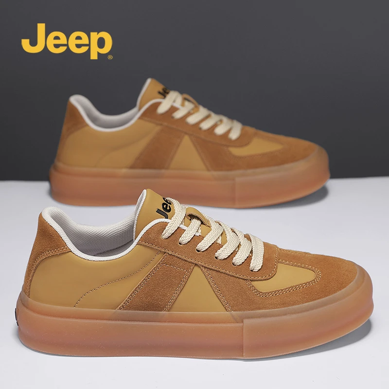 jeep吉普男鞋时尚新款秋季运动休闲板鞋男式休闲鞋低帮复古潮流鞋