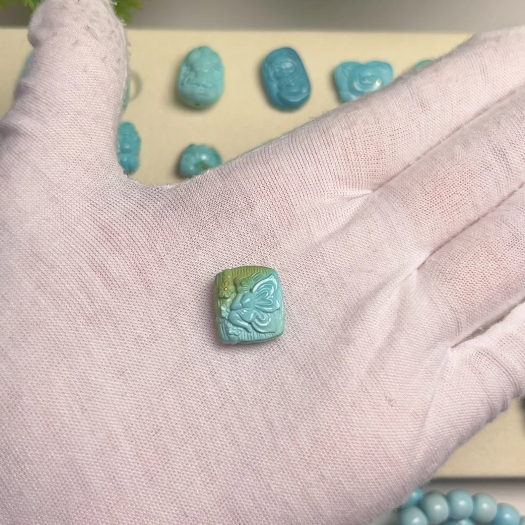 绿松石合金吊坠(不含链)