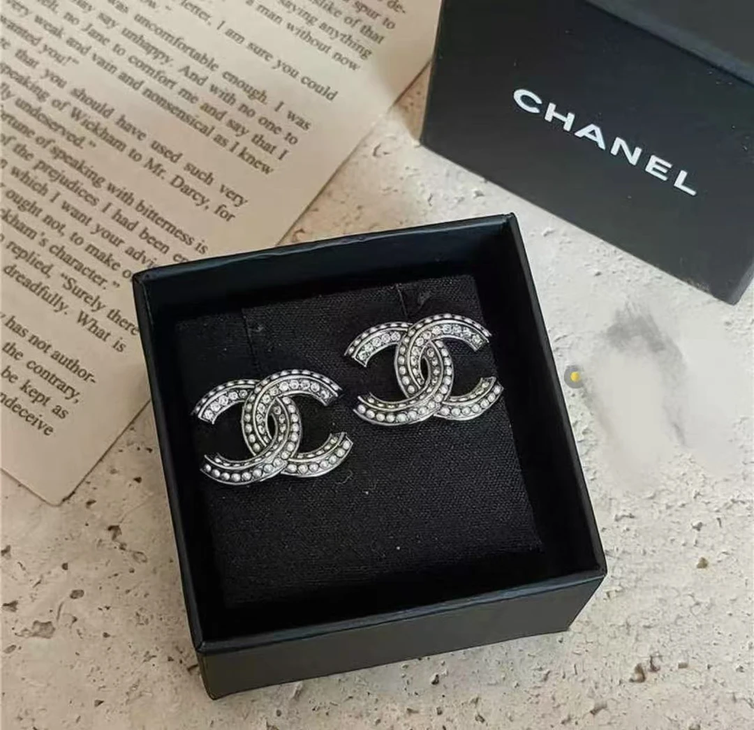 95新 Chanel/香奈儿 代卖服务 大双c耳钉 17267995 nn