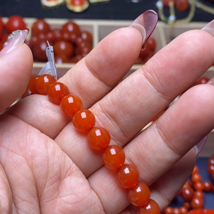 南红玛瑙手链未镶嵌等