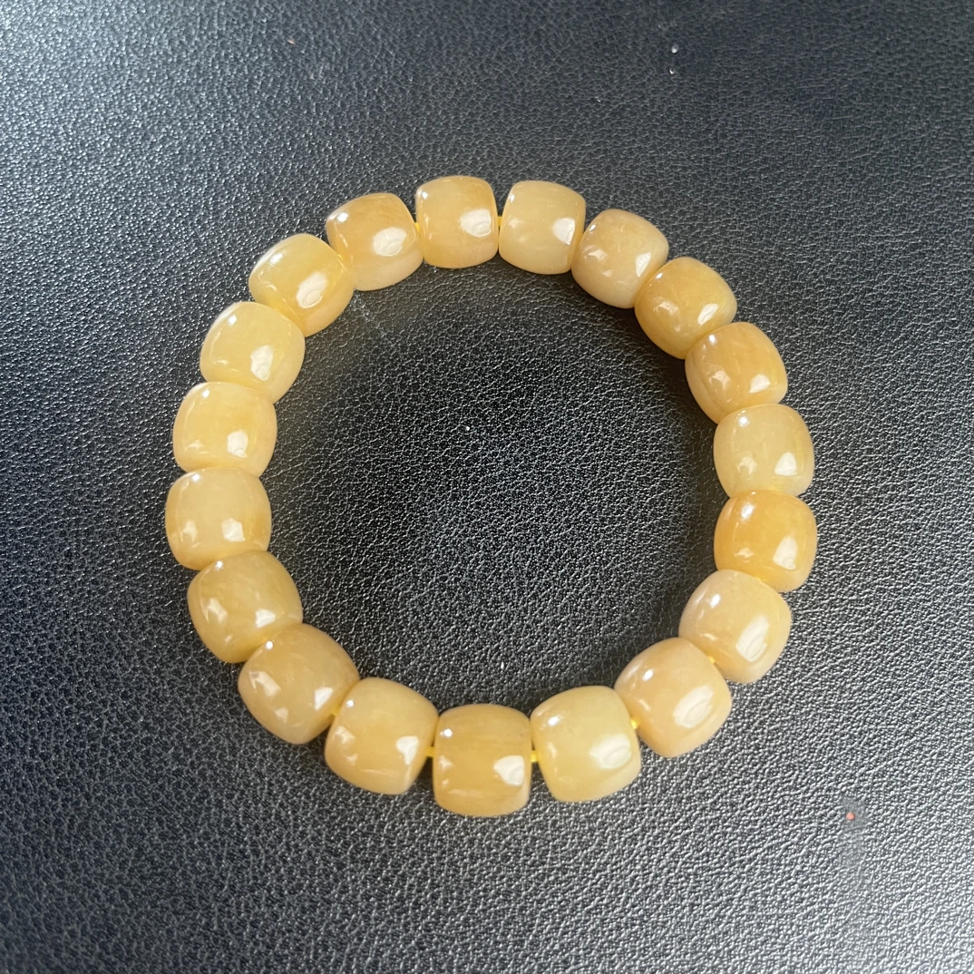 和田玉糖玉直切手串11MM
