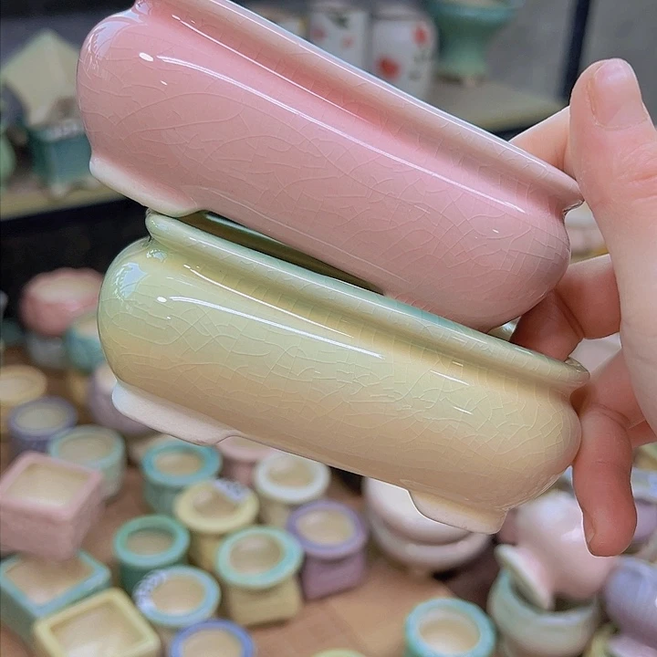 红陶陶瓷花盆当场满12包邮