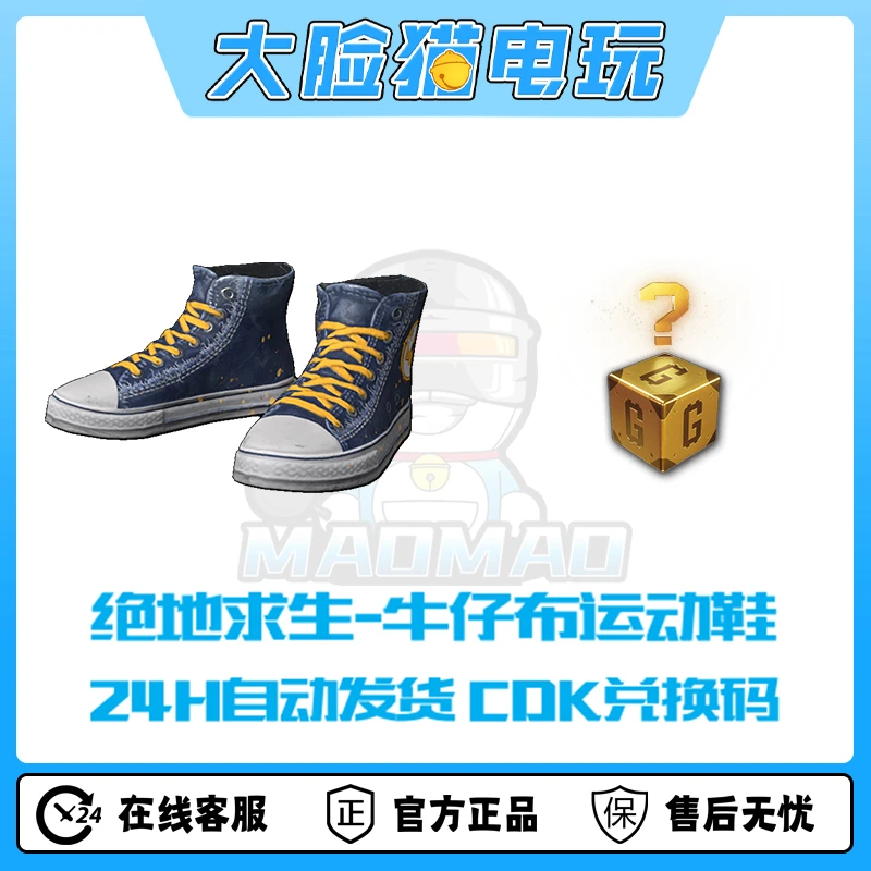 Steam绝地求生PUBG牛仔布运动鞋幸运GB宝箱cdk兑换码