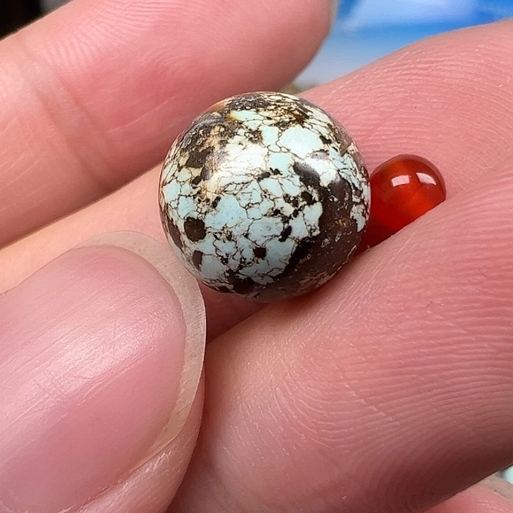 南红玛瑙未镶嵌配饰卡11.5