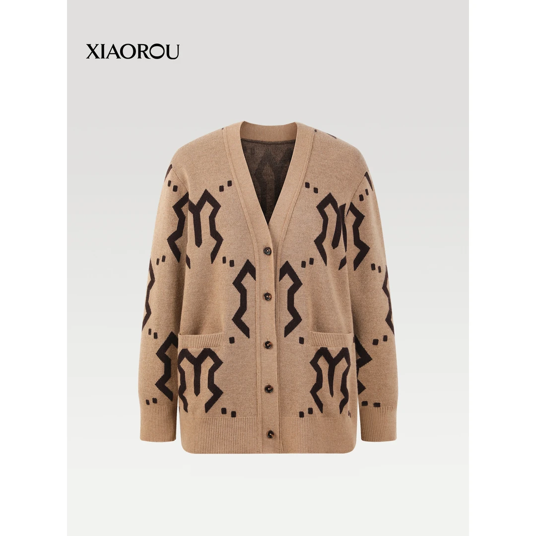 A1096 clean fit设计款精纺山羊绒开衫Quiet luxury