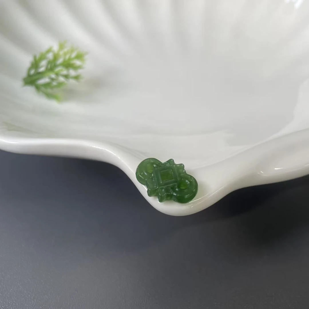 和田玉碧玉配件约3.5*11*16mm