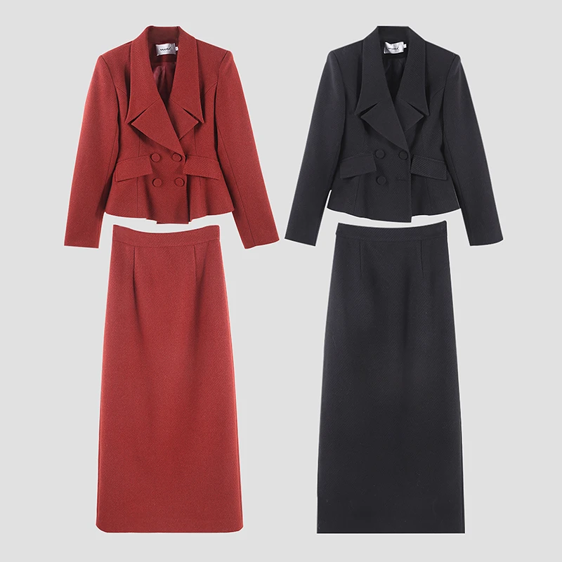 「思思」秋冬西装显瘦气质修身时尚套装 HBZC621126 nnassa