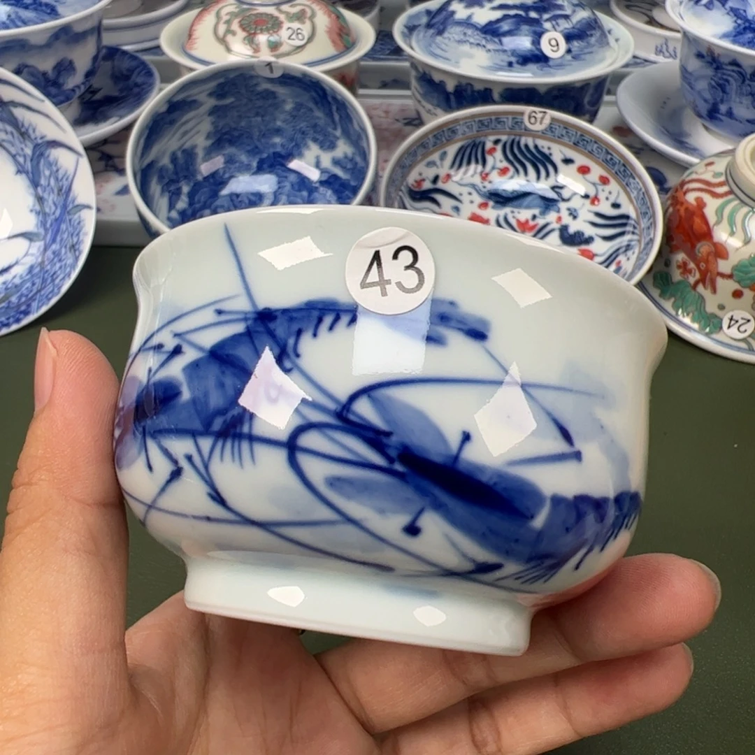 陶瓷景德镇纯手工纯手绘茶具木木43