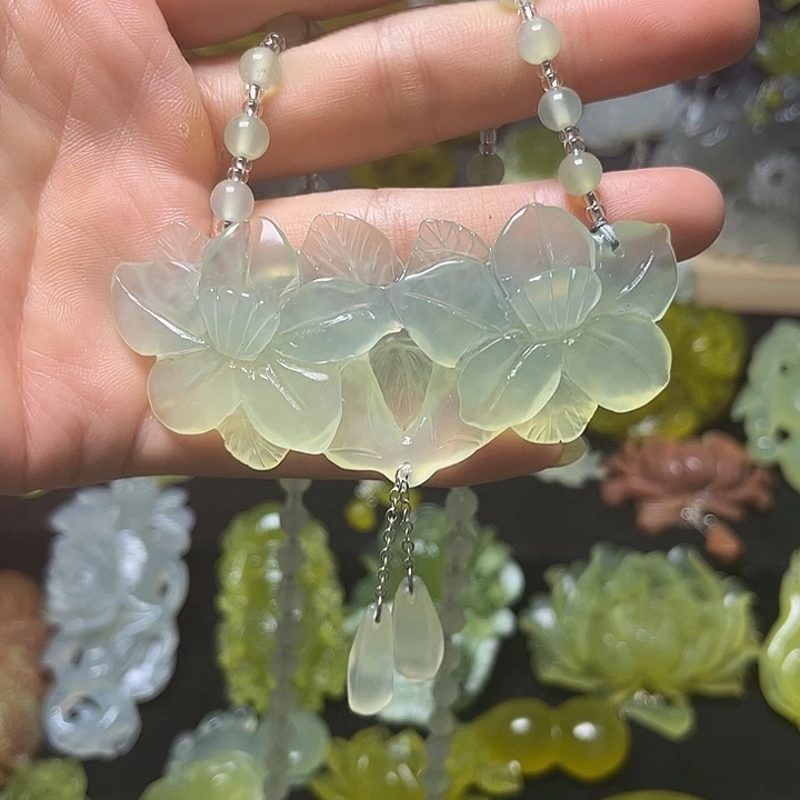 未镶嵌蛇纹石玉发饰