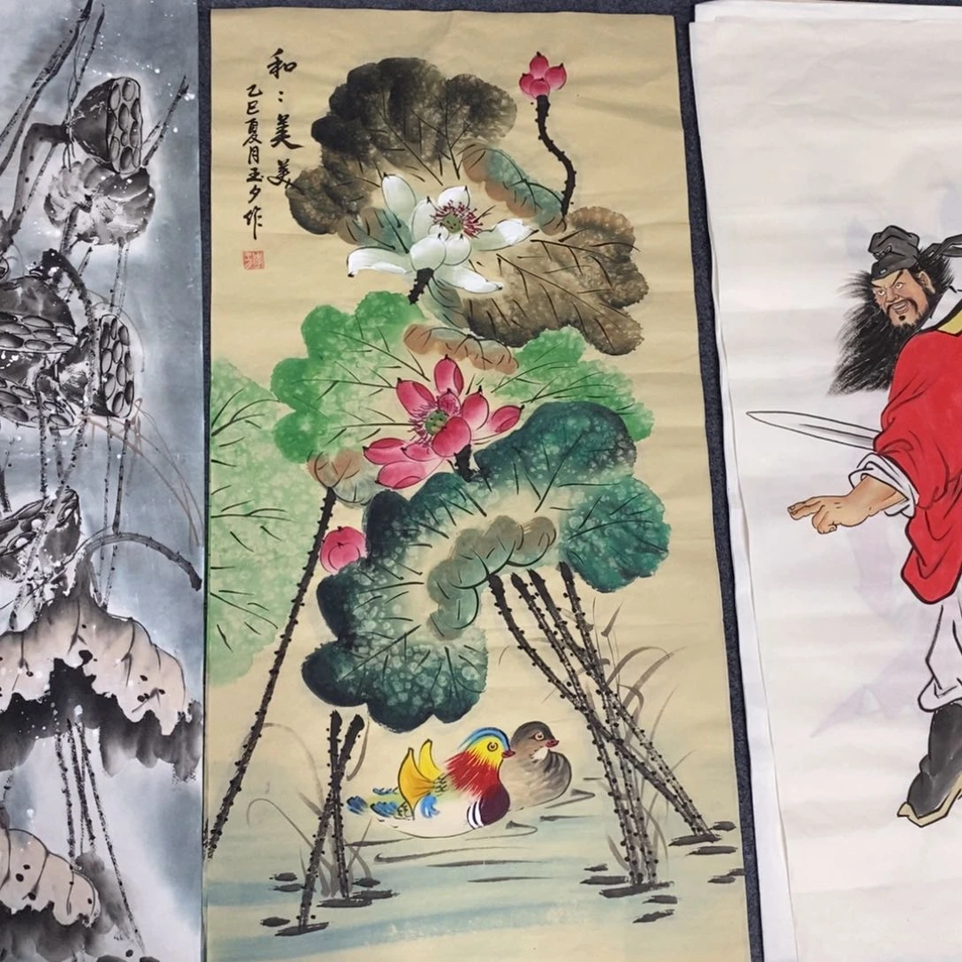 国画尺寸100✖️50三尺手绘画