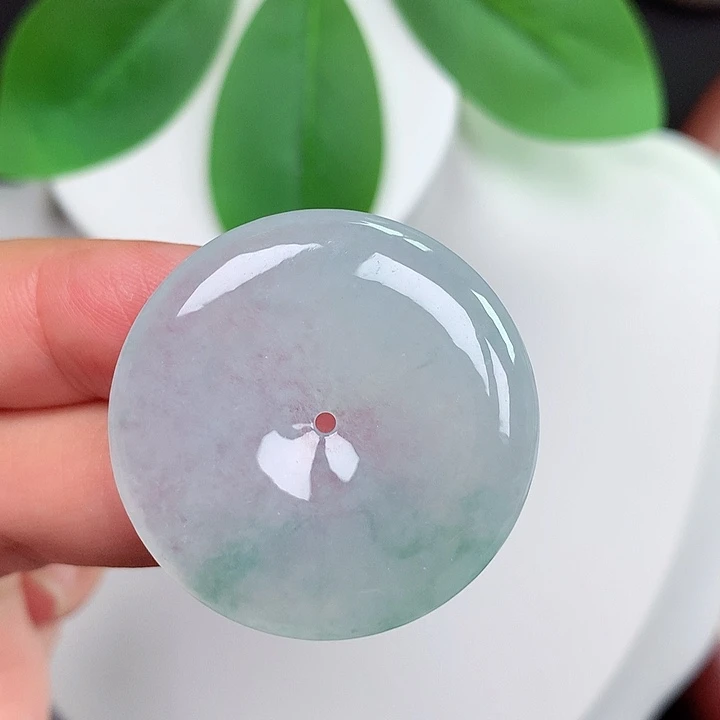 颈饰未镶嵌翡翠平安扣 32.3x5.4mm