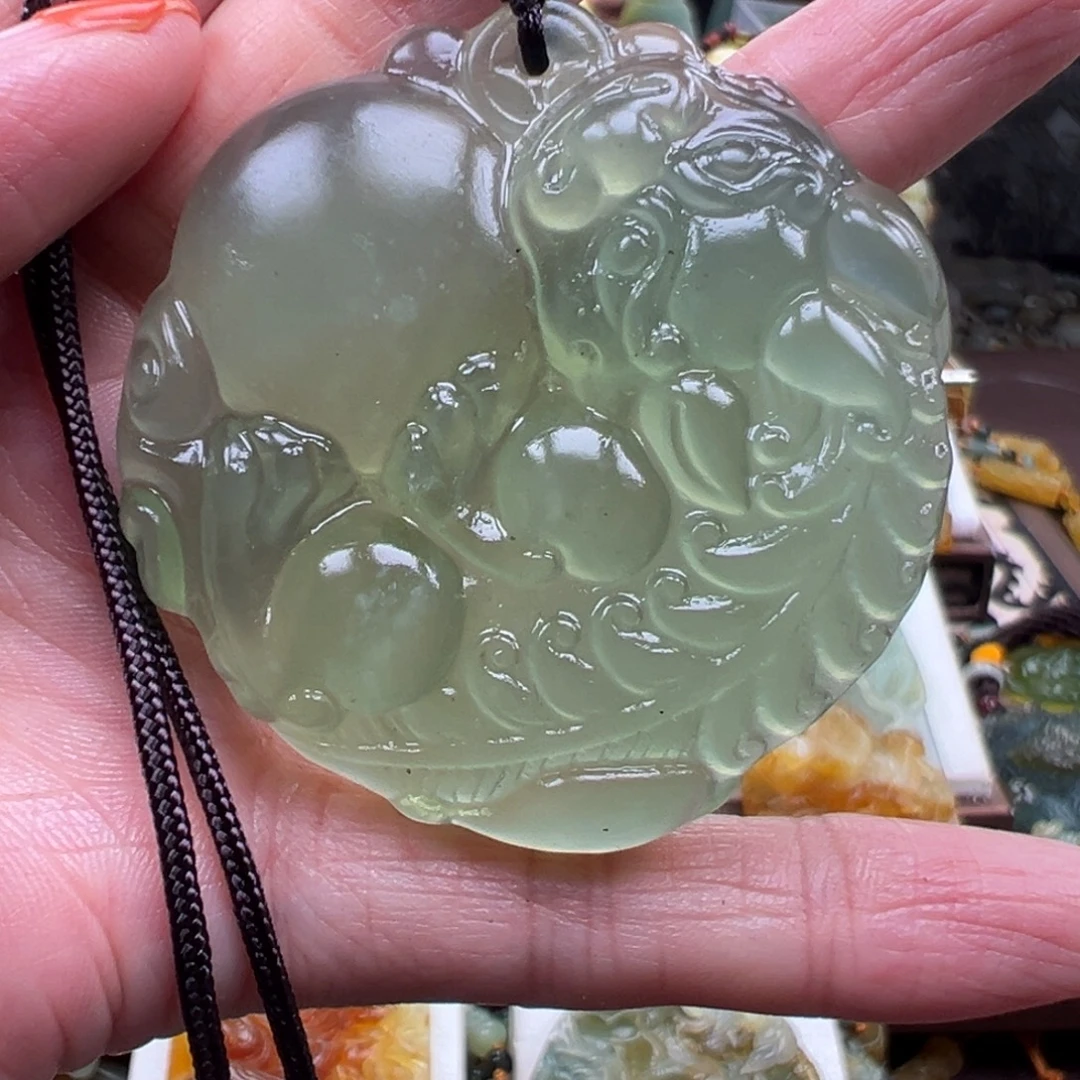 岫玉未镶嵌挂件挂件