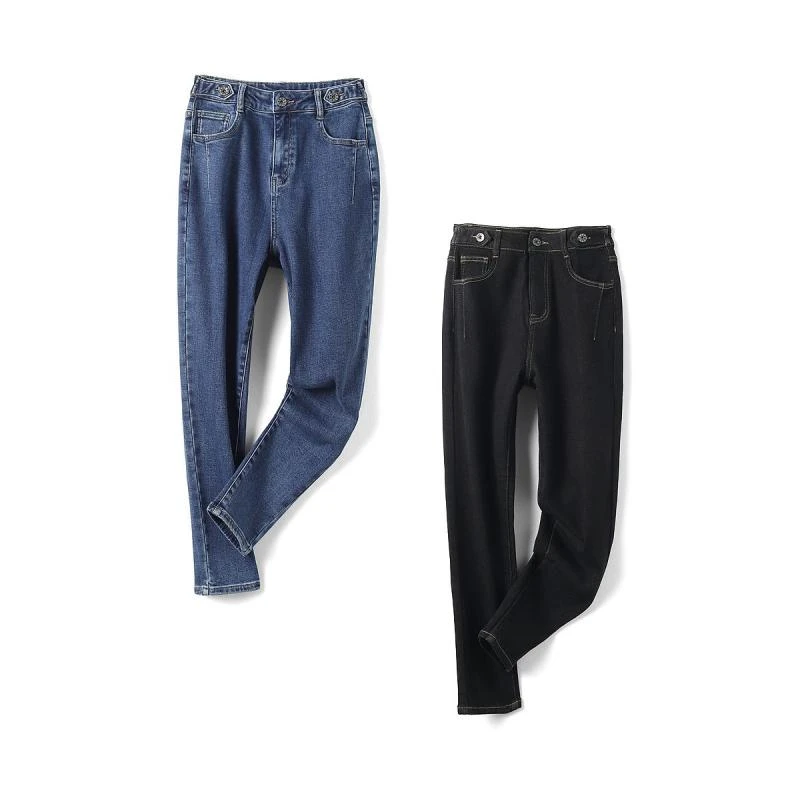 8723【N系列】修身舒适磨毛牛仔裤Y21D2K7188