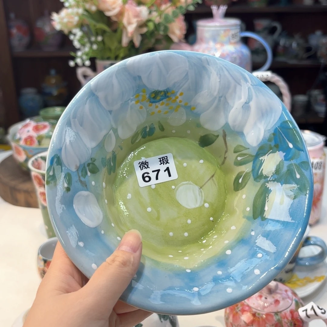 景德镇手绘高温釉下彩陶瓷茶具