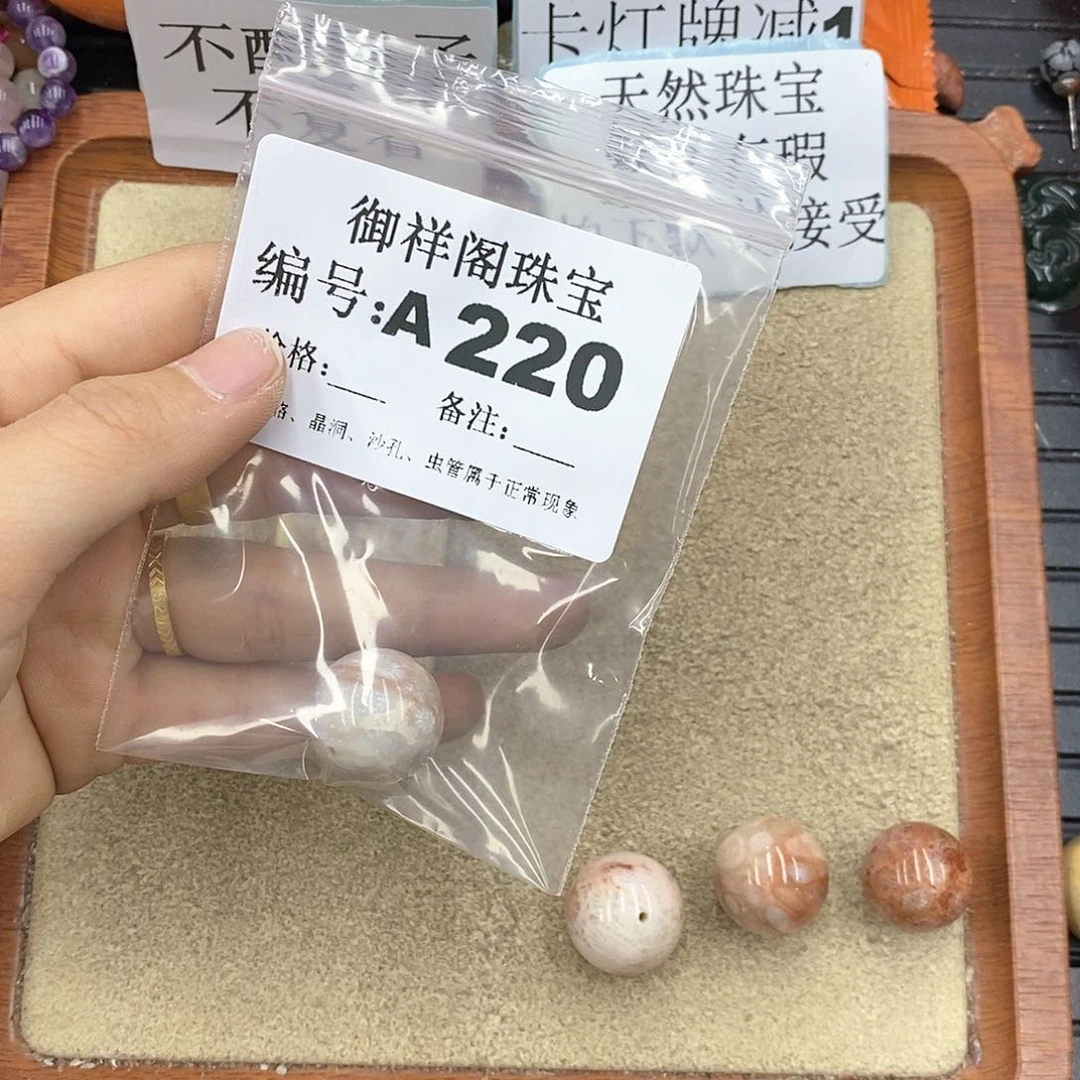 硅化珊瑚（珊瑚玉）颈饰未镶嵌i