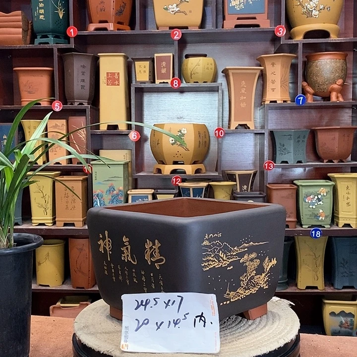 紫砂花盆紫砂花盆